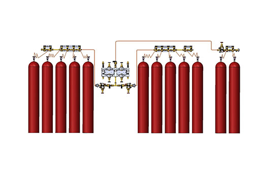 Supply systems with cylinders